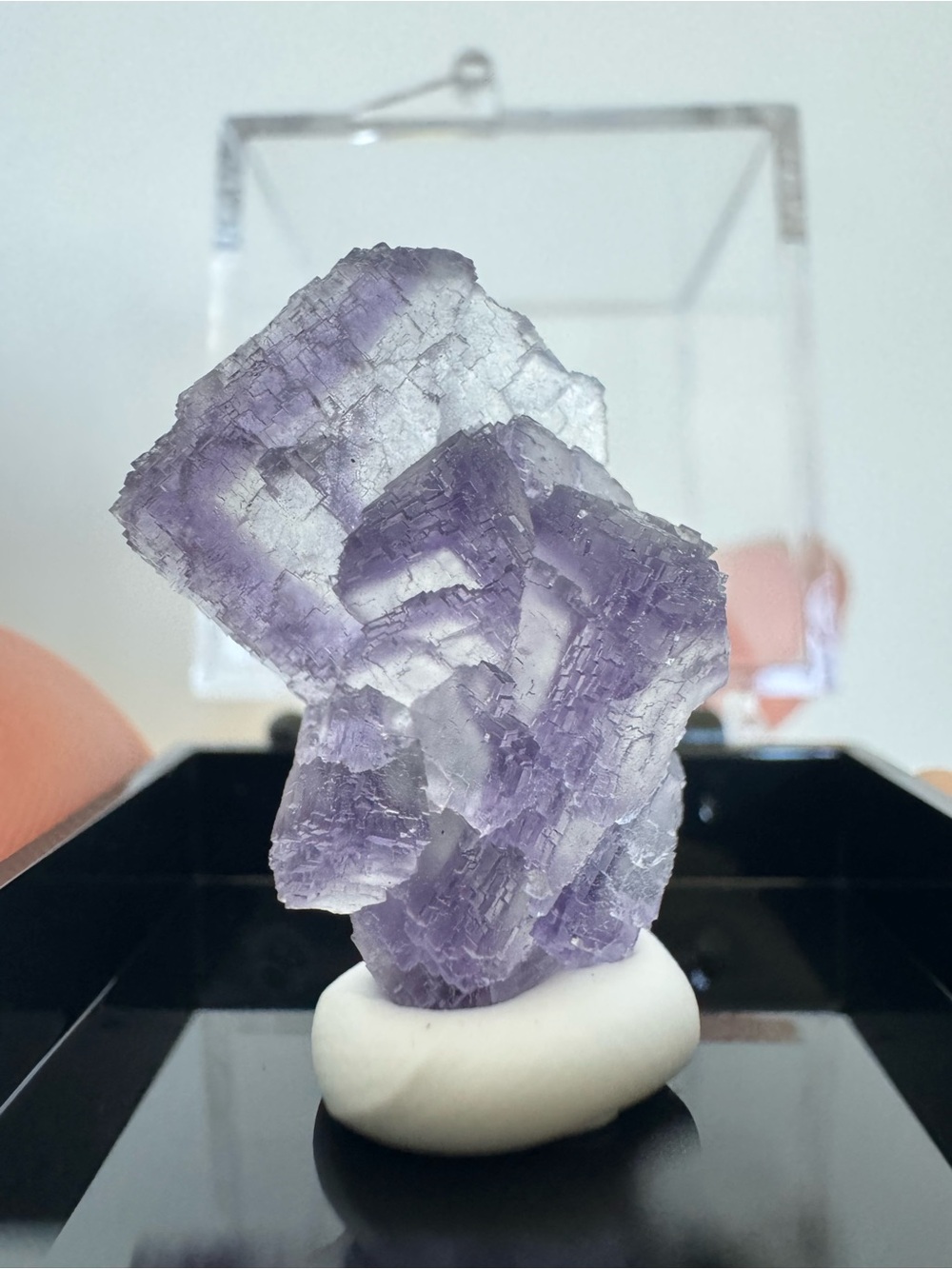 Matrix purple edge fluorite